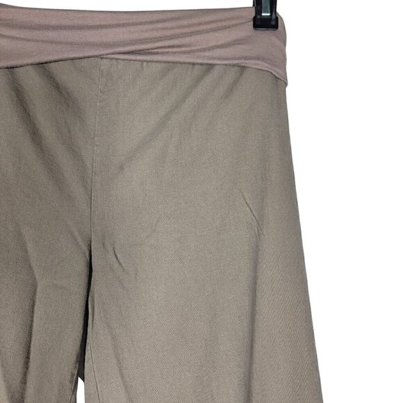 Love Tree Women's Wide Leg Linen, Viscose Light Weight Brown Pants Size 2x - Picture 3 of 12